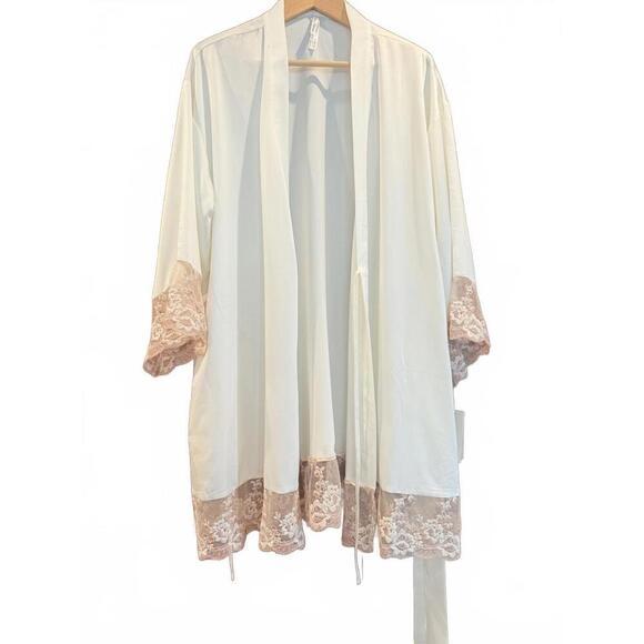 NWT Flora Nikrooz The Rosa Charmeuse Kimono - Picture 11 of 16